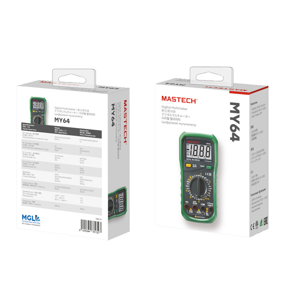 Мультиметр портативный Mastech MY64 (13-2005) — изображение 9