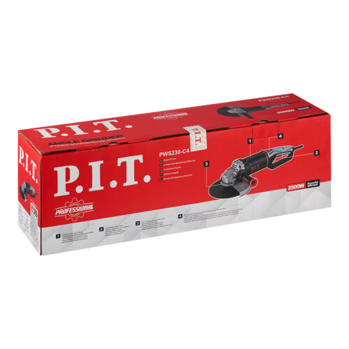 Шлифмашина угловая электрическая P.I.T. PWS230-C4 2500 Вт d230 мм
