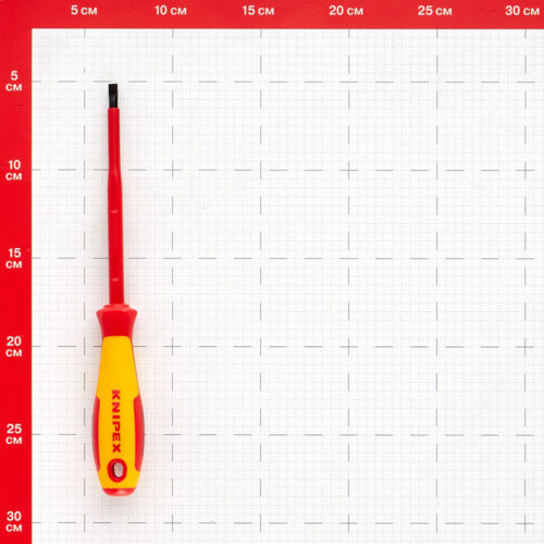 Отвертка диэлектрическая плоская 5,5х232 мм 1000 В Knipex (KN-982055)