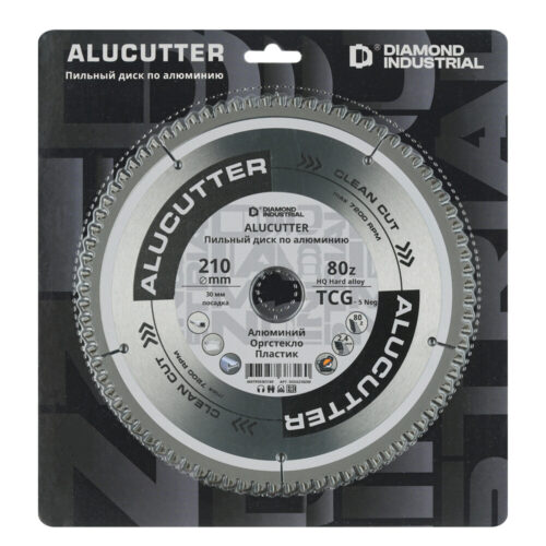 Диск пильный по пластику Diamond Industrial AluCutter 210х30х2,4 мм 80 зубьев (DIDA210Z80)