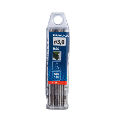 Сверло по металлу спиральное Rawlplug 3х61 мм (10 шт.) (RT-HSSP-030-B10)