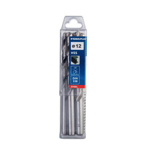 Сверло по металлу спиральное Rawlplug 12х151 мм (5 шт.) (RT-HSSP-120-B5)
