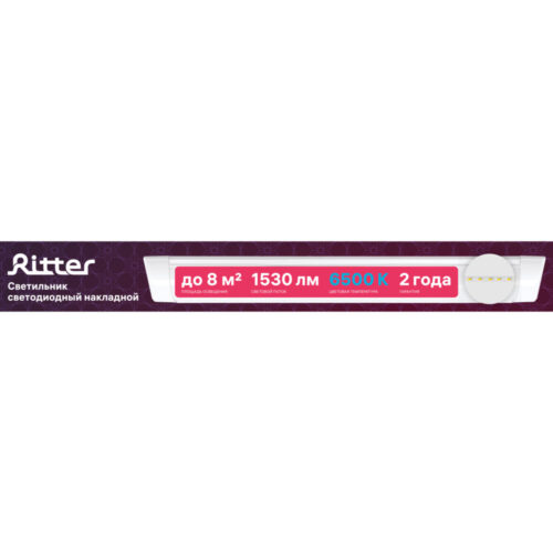 Светильник светодиодный накладной Rev Ritter ДПО-18 6500К 18 Вт IP20 белый (28908 1)