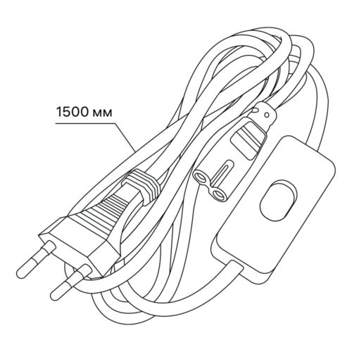 Шнур для подключения светильника T5 Rev 1,5 м (28948 7)