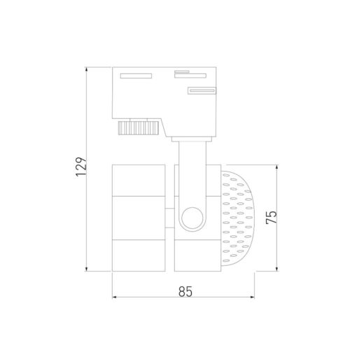 Трековый светильник однофазный Elektrostandard Robi 35 Вт GU10 черный (a047355)