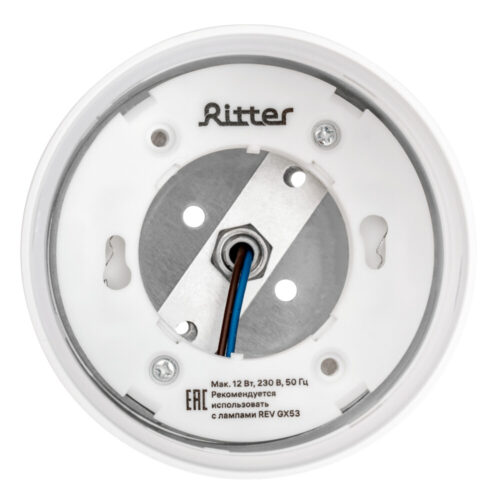 Трековый светильник однофазный Ritter Artline 12 Вт GX53 белый (59865 1)