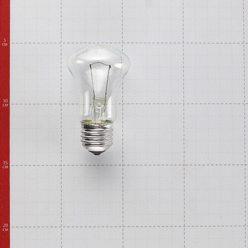Лампа накаливания E27 60 Вт 36 В грибок прозрачная