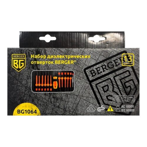 Набор диэлектрических отверток 1000 В Berger (BG1064)