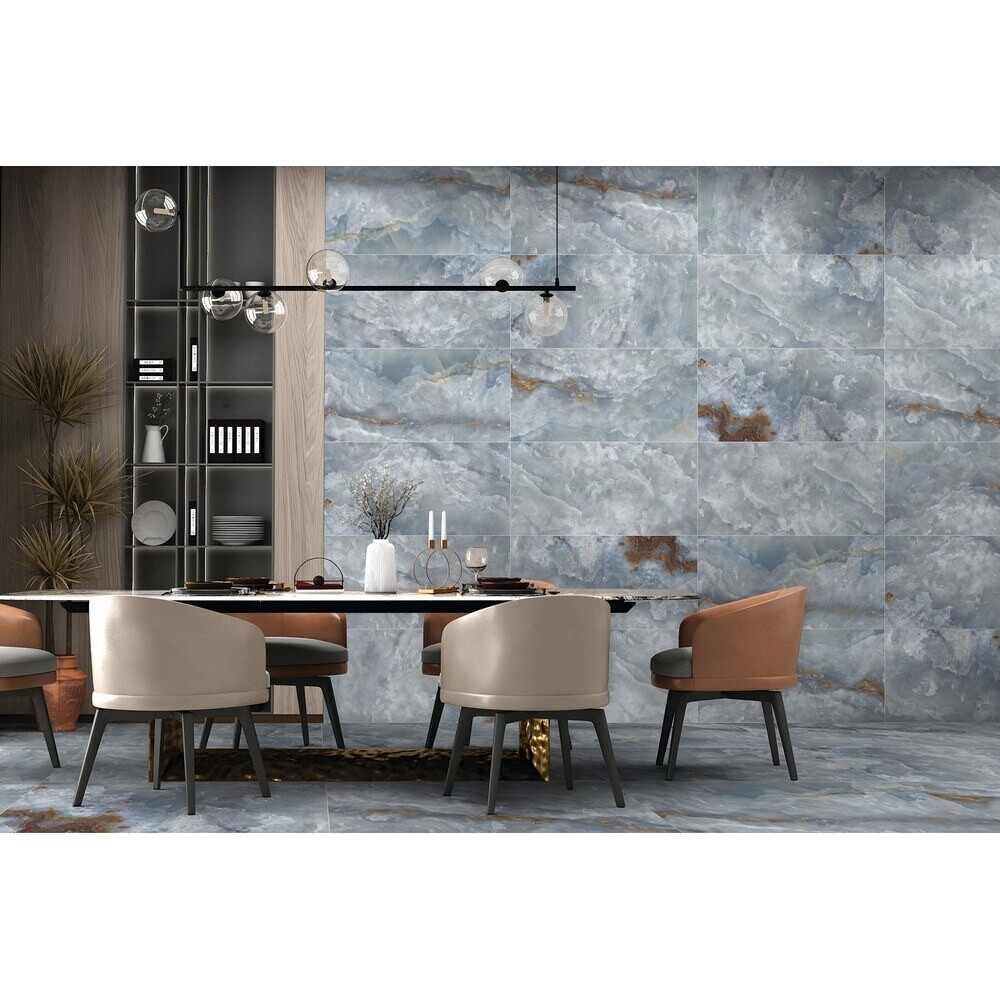 Керамогранит GlobalTile Moonlight синий 800x400x8,3 мм (5 шт.=1,6 кв.м) — изображение 4
