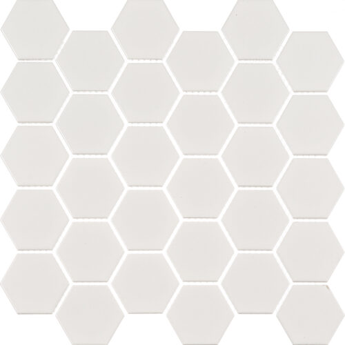 Мозаика Starmosaic Hexagon small белая керамическая 282х272х6 мм матовая