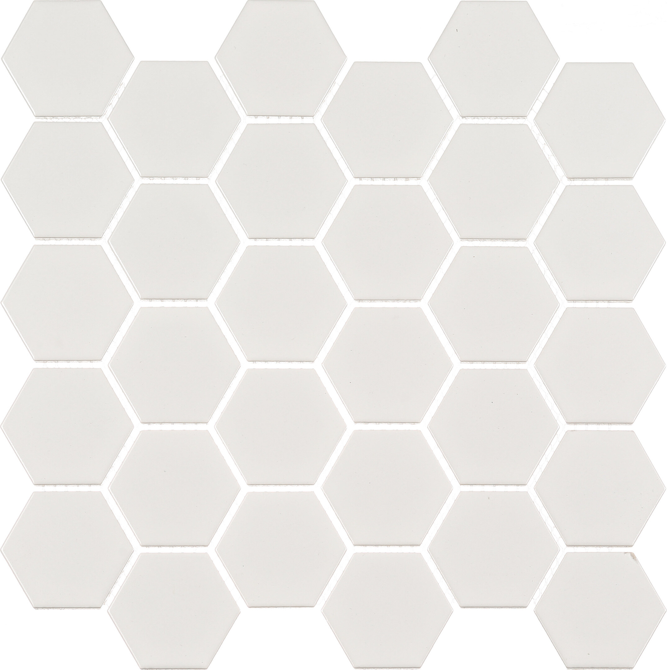 Мозаика Starmosaic Hexagon small белая керамическая 282х272х6 мм матовая