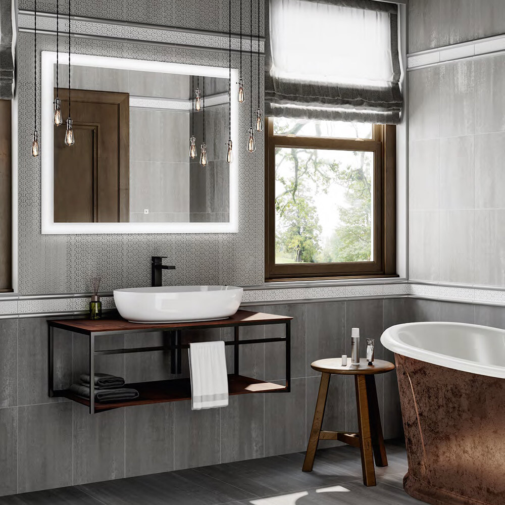 Плитка облицовочная Kerama Marazzi Ломбардиа серая темная 400x250x8 мм (11 шт.=1,1 кв.м) — изображение 3