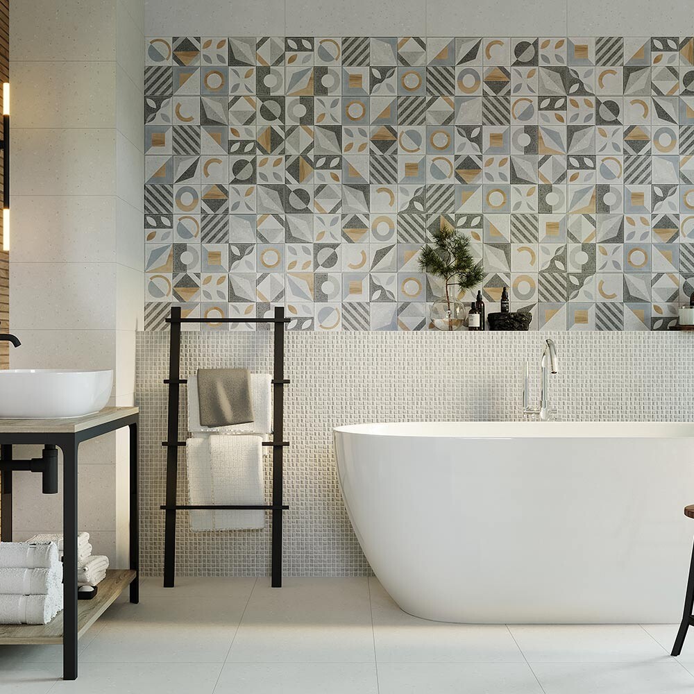 Плитка облицовочная Gracia Ceramica Supreme мозаика серая 600x250x9 мм (8 шт.=1,2 кв.м) — изображение 4