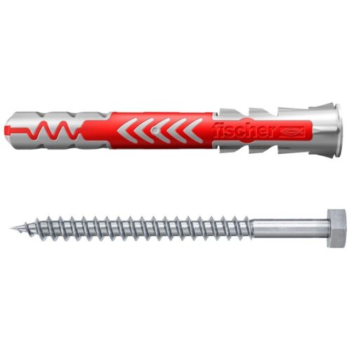 Дюбель универсальный Fischer DuoPower 10×80 мм нейлон с шурупом (10 шт.)