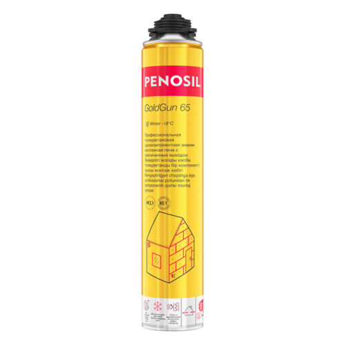 Пена монтажная профессиональная Penosil GoldGun 65 зимняя 875 мл