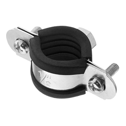 Хомут сантехнический 1/2″ 20-23 мм оцинкованная сталь (50 шт.)